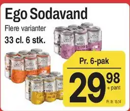 ABC Lavpris Ego Sodavand (6-pak) tilbud