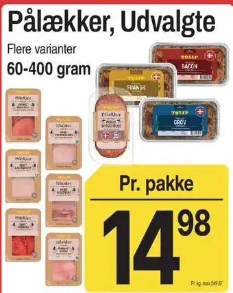 ABC Lavpris Pålæg, Udvalgte tilbud