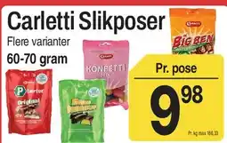 ABC Lavpris Carletti Slikposer tilbud