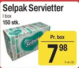 ABC Lavpris Selpak Servietter tilbud