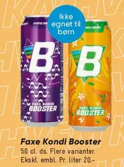 Bilka Faxe Kondi Booster tilbud
