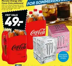 Bilka Coca‑Cola / Monster Energy (multipak) tilbud