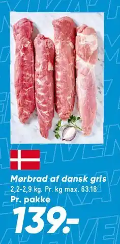 Bilka Mørbrad af dansk gris tilbud