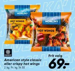 Bilka American style / Crispy Hot Wings tilbud