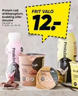 Bilka Protein Lab drikkeyoghurt, budding eller mousse tilbud