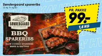 Bilka Søndergaard BBQ spareribs tilbud