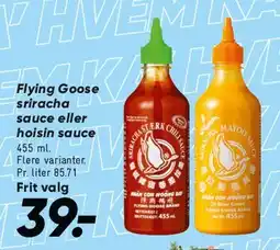 Bilka Flying Goose sriracha eller hoisin sauce tilbud