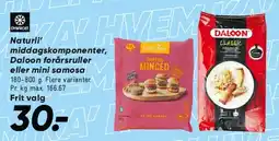 Bilka Naturli' middagskomponenter / Daloon forårsruller tilbud
