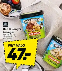 Bilka Ben & Jerry's isbæger tilbud