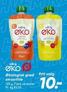 Bilka Økologisk grød smoothie 120 g tilbud