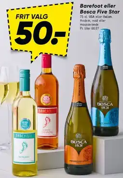 Bilka Barefoot eller Bosca Five Star tilbud