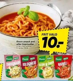 Bilka Knorr snack pot eller kopnudler tilbud