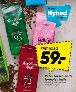 Bilka Peter Larsen Kaffe - formalet kaffe tilbud