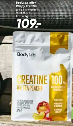 Bilka Bodylab Creatine Ice Tea Peach tilbud