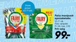 Bilka Fairy opvasketabs tilbud