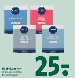 Coop 365 LIVOL Vitaminer tilbud