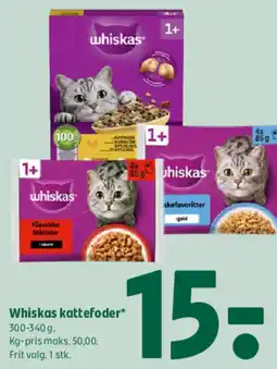 Coop 365 WHISKAS Kattefoder tilbud