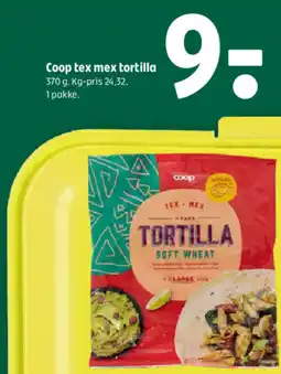 Coop 365 COOP Tex mex tortilla tilbud