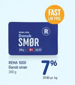 REMA 1000 REMA 1000 Dansk smør tilbud