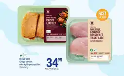 REMA 1000 REMA 1000 Crispy lårfilet eller kyllingebrystfilet tilbud