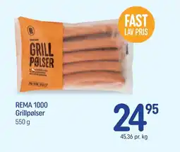 REMA 1000 REMA 1000 Grillpølser tilbud