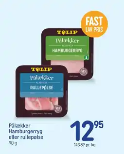 REMA 1000 Pålækker hamburgerryg eller rullepølse tilbud