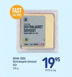 REMA 1000 REMA 1000 Ekstralagret skiveost 45+ tilbud