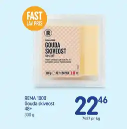 REMA 1000 REMA 1000 Gouda skiveost 48+ tilbud