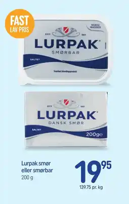 REMA 1000 LURPAK Smør eller smørbar tilbud