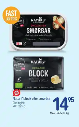 REMA 1000 NATURLI' Block eller smørbar økologisk tilbud