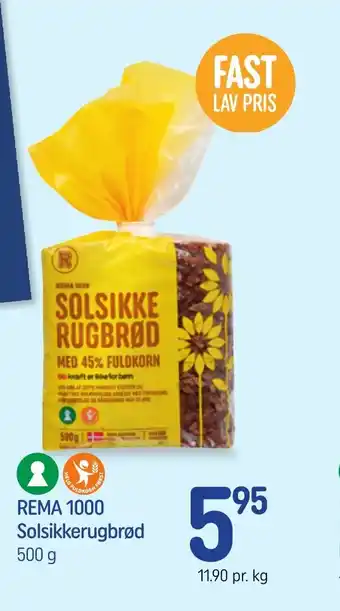 REMA 1000 REMA 1000 Solsikkerugbrød tilbud