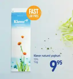 REMA 1000 KLØVER Naturel yoghurt tilbud
