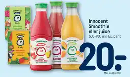 REMA 1000 Innocent Smoothie eller juice tilbud