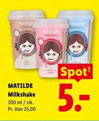 Lidl MATILDE Milkshake tilbud