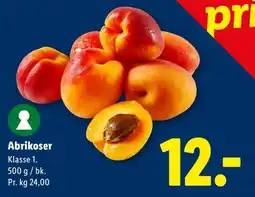 Lidl Abrikoser tilbud