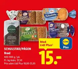 Lidl SCHULSTAD/PÅGEN Brød tilbud