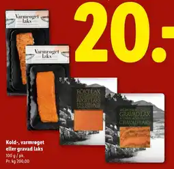 Lidl Kold-, varmrøget eller gravad laks tilbud