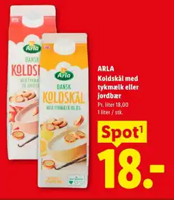 Lidl ARLA Koldskål med tykmælk eller jordbær tilbud