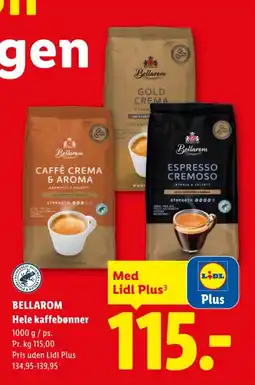 Lidl BELLAROM Hele kaffebønner tilbud