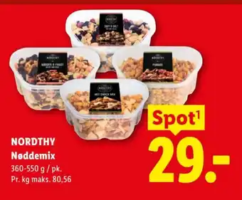 Lidl NORDTHY Nøddemix tilbud
