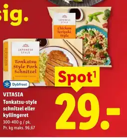 Lidl VITASIA Tonkatsu-style schnitzel eller kyllingeret tilbud