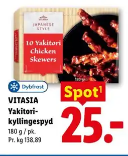 Lidl VITASIA Yakitori- kyllingespyd tilbud