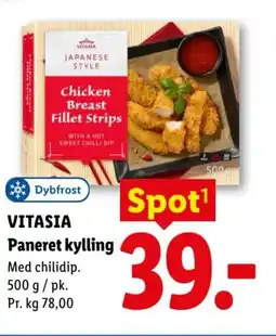 Lidl VITASIA Paneret kylling tilbud