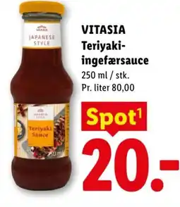 Lidl VITASIA Teriyaki- ingefærsauce tilbud