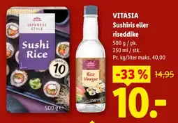 Lidl VITASIA Sushiris eller riseddike tilbud