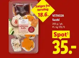 Lidl VITASIA Sushi tilbud
