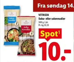 Lidl VITASIA Soba- eller udonnudler tilbud
