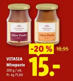 Lidl VITASIA Misopaste tilbud