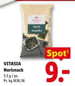Lidl VITASIA Norisnack tilbud