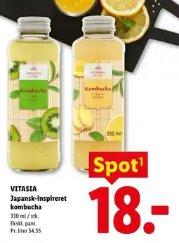 Lidl VITASIA Japansk-inspireret kombucha tilbud